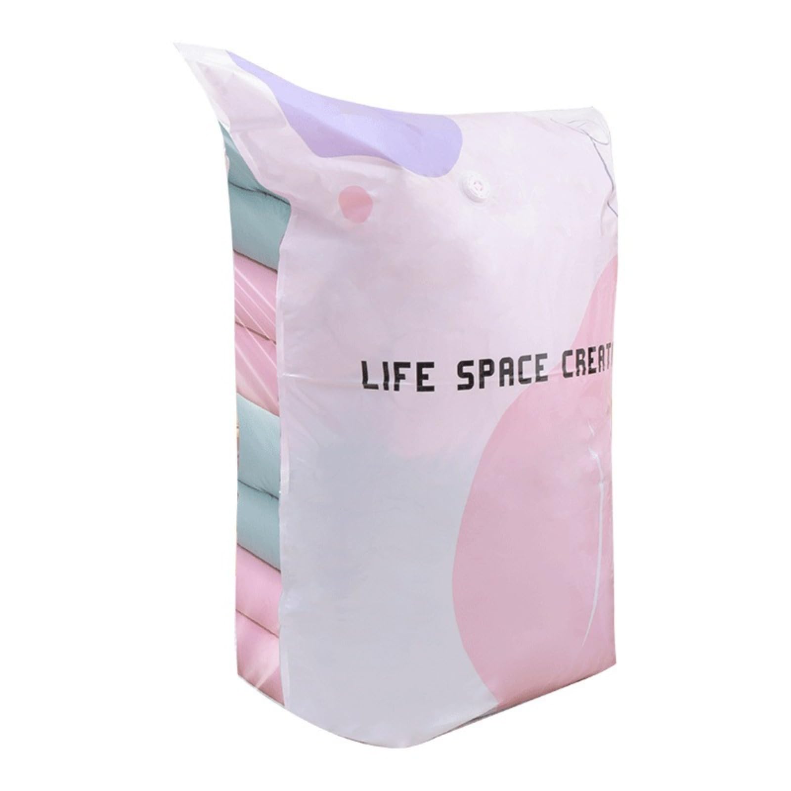 No-pump vacuum compression bag, thickened large storage bag for quilts, comforters, household clothes, and luggage