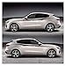 Lhtyouting Autocollants Auto Sport Sprayes Stickers Stickers sans latéral pour Maserati Levante Mark Lévinson hnlyt (Color Name : White Car PS2)