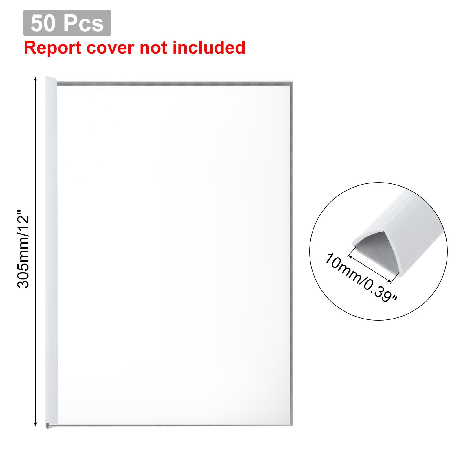 PATIKIL 50Pcs Binding Bars - Image 2