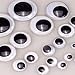 7101132 Efco – Ojos móviles para muñecos Redondo, de plástico, Negro/Blanco, 10 mm, 100 Piezas
