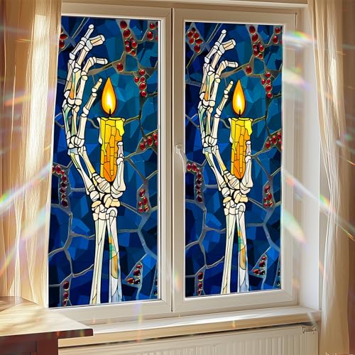 Vinilo Decorativo Halloween Mano Esqueleto 18x39 Pulgadas miniatura 7
