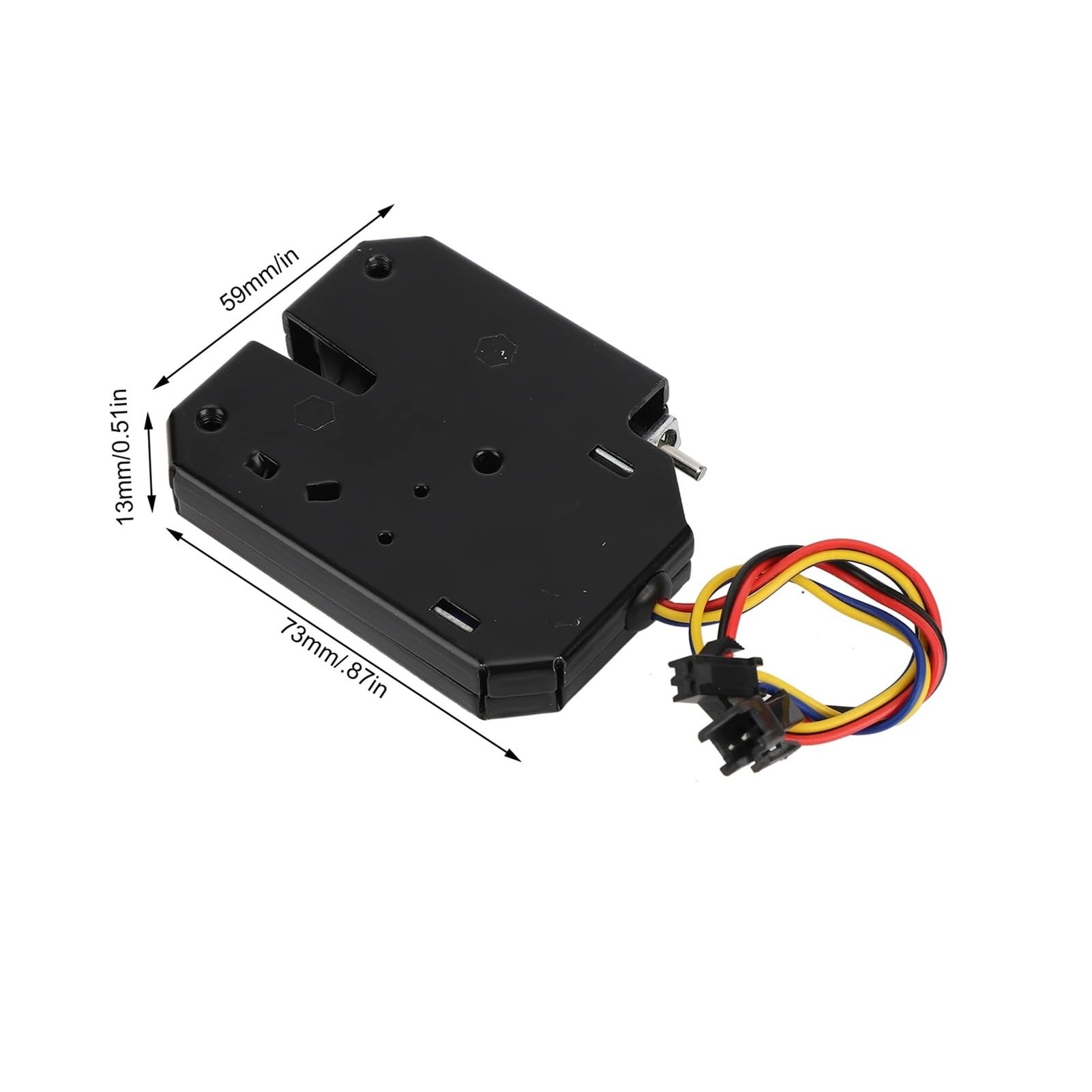 Cerradura eléctrica para gabinete, 12 V, 2 A, electromagnética, control eléctrico, armario, cajón, cerradura, acero, herramienta de bloqueo eléctrico negro