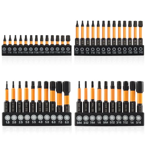46 Pcs Screwdriver Bit Sets, Torx Bit Set T7-T40 & Allen Wrench Drill Bit