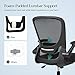SONGMICS Silla Malla Ergonómica, Silla Oficina con Soporte Lumbar, Silla Giratoria con...