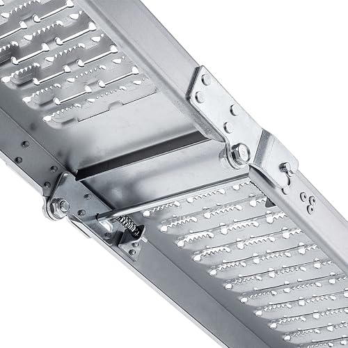 KADAX Faltbare Auffahrrampe bis 400 kg, 2 Stück, Rampe aus Stahl für Anhänger, Laderampe für Motorrad, Verladerampe klappbar, Auffahrrampen, Rampen