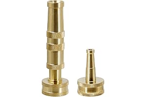 Twinkle Star Adjustable Twist Garden Hose Nozzle – Engineered from Solid Brass