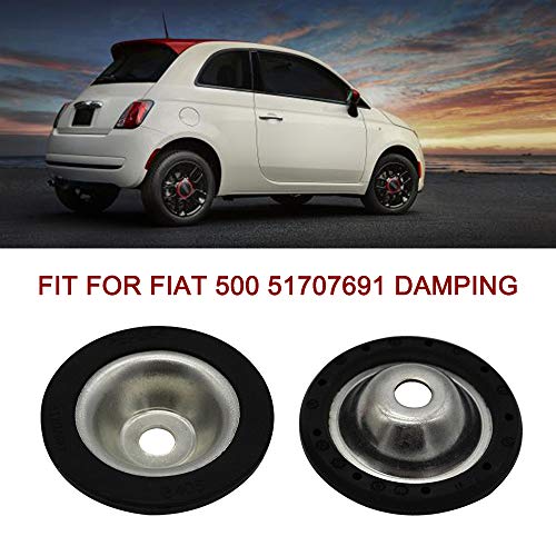 Yorten Placas de amortecimento de montagem de amortecedor compatíveis com Fiat 500 51707691 Amorteci