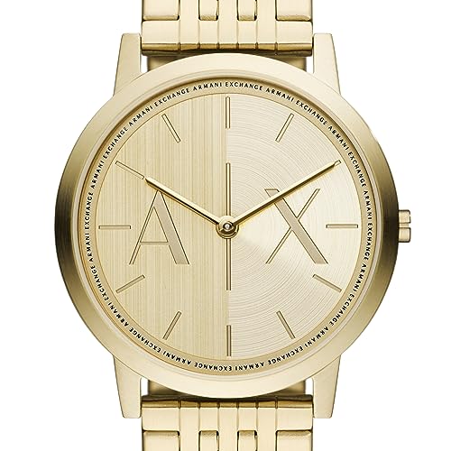 Armani Exchange Stainless Steel Analog Gold Dial Men Watch-Ax2871, Gold Band - Image 6
