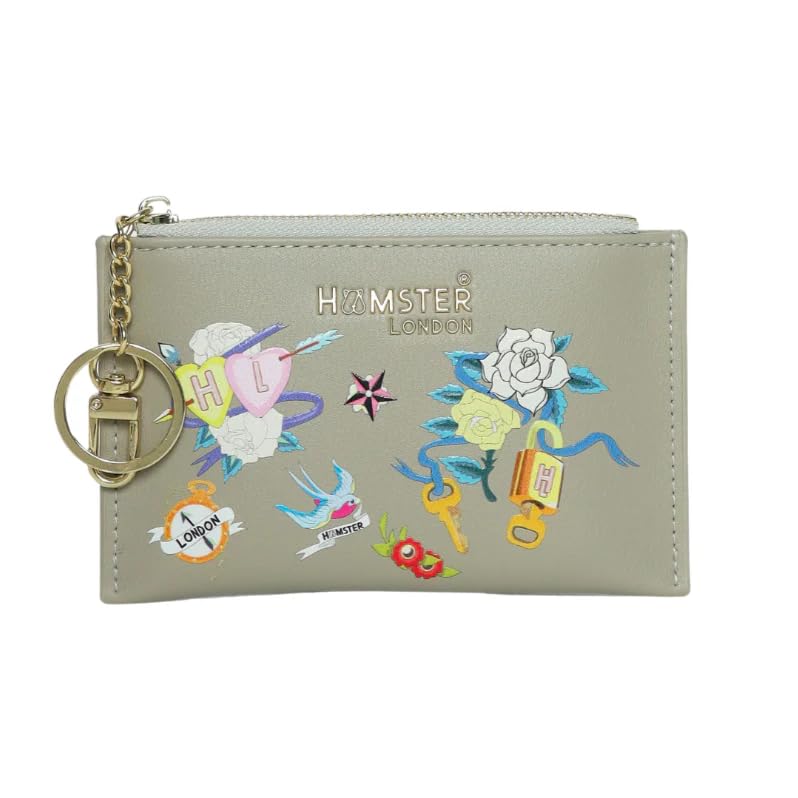 Millionaire Victoria Card Case with Zip - Grey-image-38