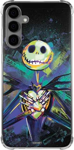 Skinit Clear Phone Case Compatible with Galaxy S24 Plus - Officially Licensed Disney The Nightmare Before Christmas Jack Skellington Art Design