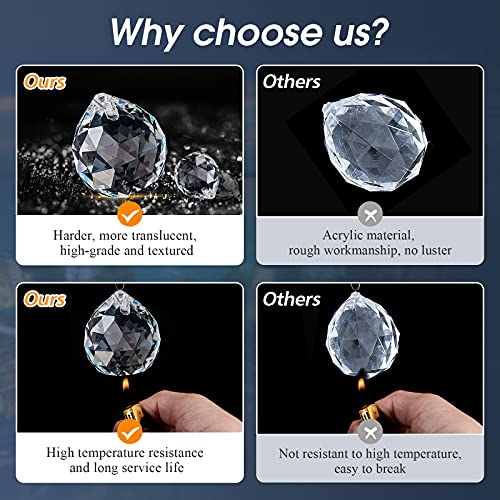 YYJLX 6-Light Modern Large Crystal Chandelier Black Metal E26 Semi Flush Mount Round Light Fixture Ceiling Lamp Farmhouse for Dining Living Room Laundry Foyer Kitchen Balcony Bedroom - Image 5