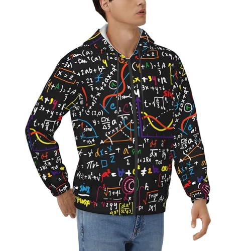Sweat à capuche mathématique pour homme pull d'automne décontracté
