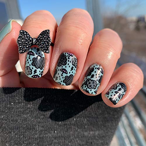 Nail Art Stamping Plate - Eskimo Kisses - Unique & Original Design By Colombian Nail Artist H la Cosedora