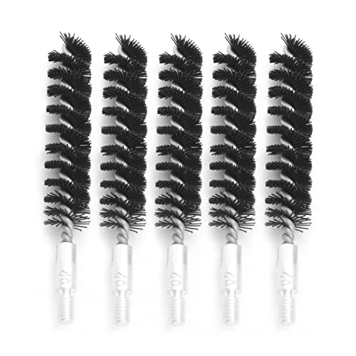 Motanar 10 Pcs Nylon Bristle Bore Gun Cleaning Brush for Rifle Pistol 8-32 5-16 Thread (.40 Caliber)