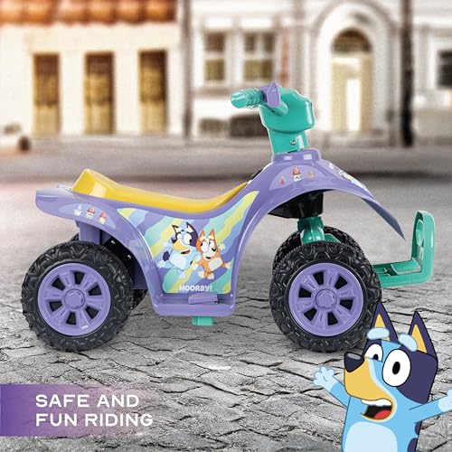 Image of Bluey - 6V Kids Ride-On ATV with Rechargeable Battery and Reverse Drive