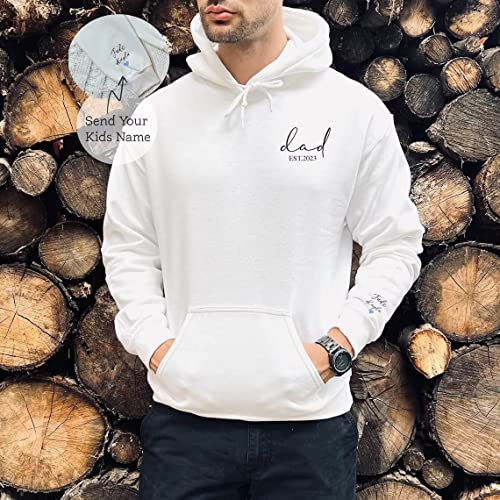 Izi Pod Personalized Embroidery Dad Sweatshirt, Custom Embroidered Dad Sweatshirt, Custom Dad Sweatshirt, Dad Gift, Dad Hoodie, Father's Day, Mother's Day Shirt, Christmas Shirt For Men #TOP3