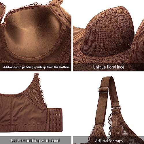 FallSweet-Sujetador-Push-up-con-Aros-Talla-Grande-Mujer-Sujetadores-Encaje