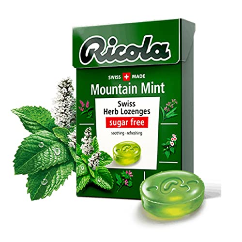 Image of Ricola Sugar Free Mountain Mint Swiss Herb Lozenges, 1.41 oz40 g, 2 Pack