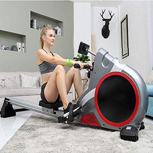 SMSOM Faltende Rudermaschine Haushaltsmagnetische Steuerungsmaterial Fitness Ruderpaddel stummes Rudergerät mit 15… – Bild 3