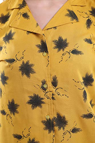 Image of Two Dots Flower Printed Women's Rayon Night Suit Set