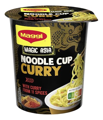 Maggi Magic Asia Noodle Cups, Sortimentsbox, Instant-Nudeln in 6 verschiedenen Geschmacksrichtungen, Leckere Fertiggerichte im praktischen Becher, 48er Pack (48 Becher) – Bild 5