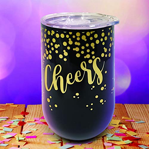 Image of Spoontiques Harry Potter Stainless Steel Wine Tumbler with Locking Lid, 16 Oz - Hogwarts Characters in Cartoon