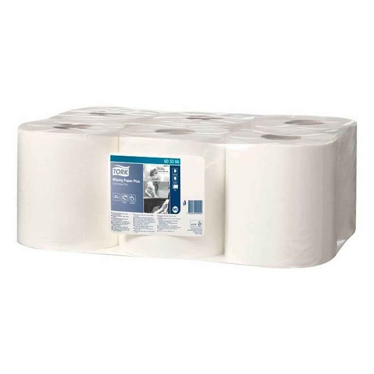 Papel secamanos central 2 capas para dispensador m2 rollo de 150,2 mt
