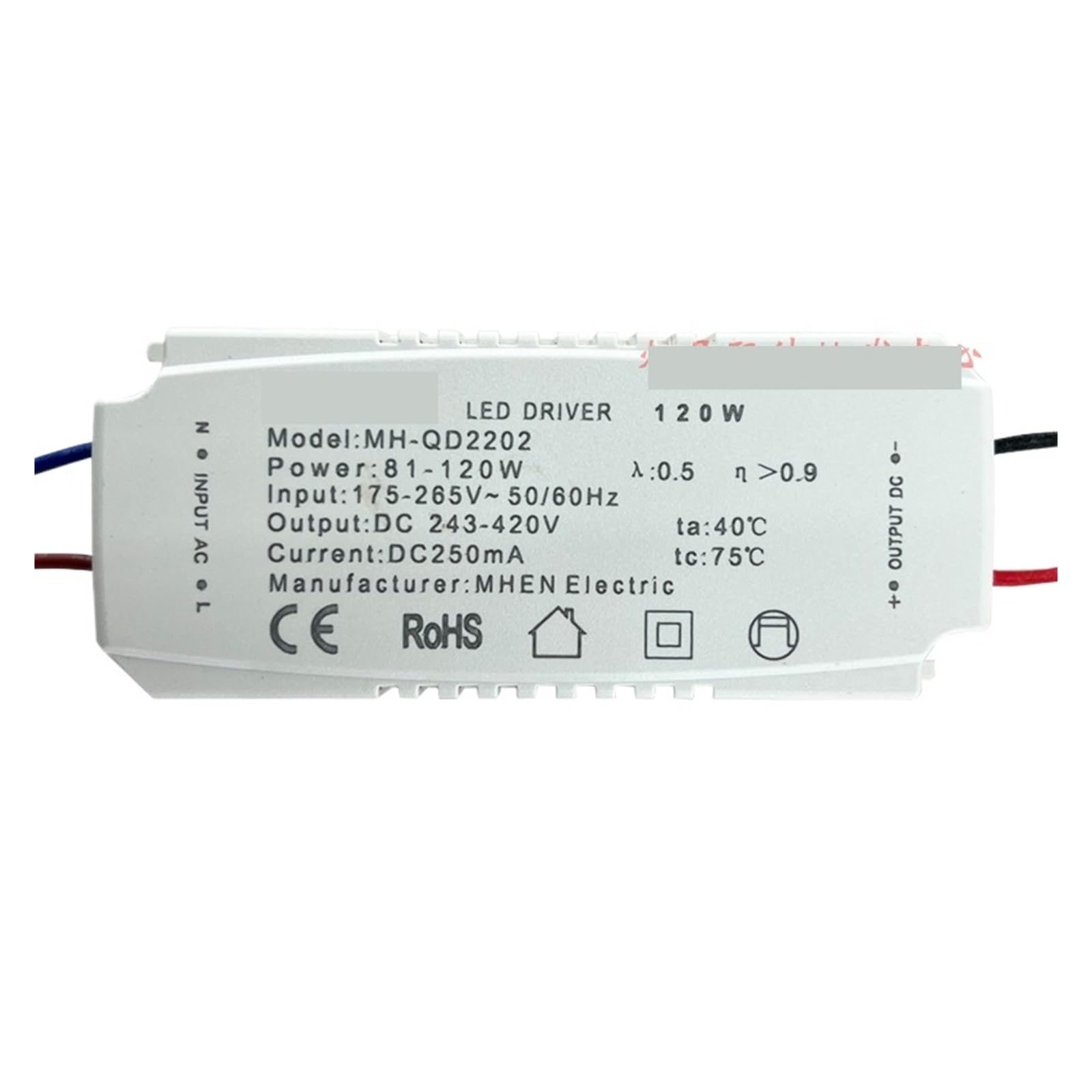 Ballast LED courant constant QD2202 transformateur isolé haute performance