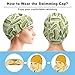 Dill Pickles Funny Swim Cap for Adults Swimming Hat Long and Short Hair Bathing Caps for Men Women