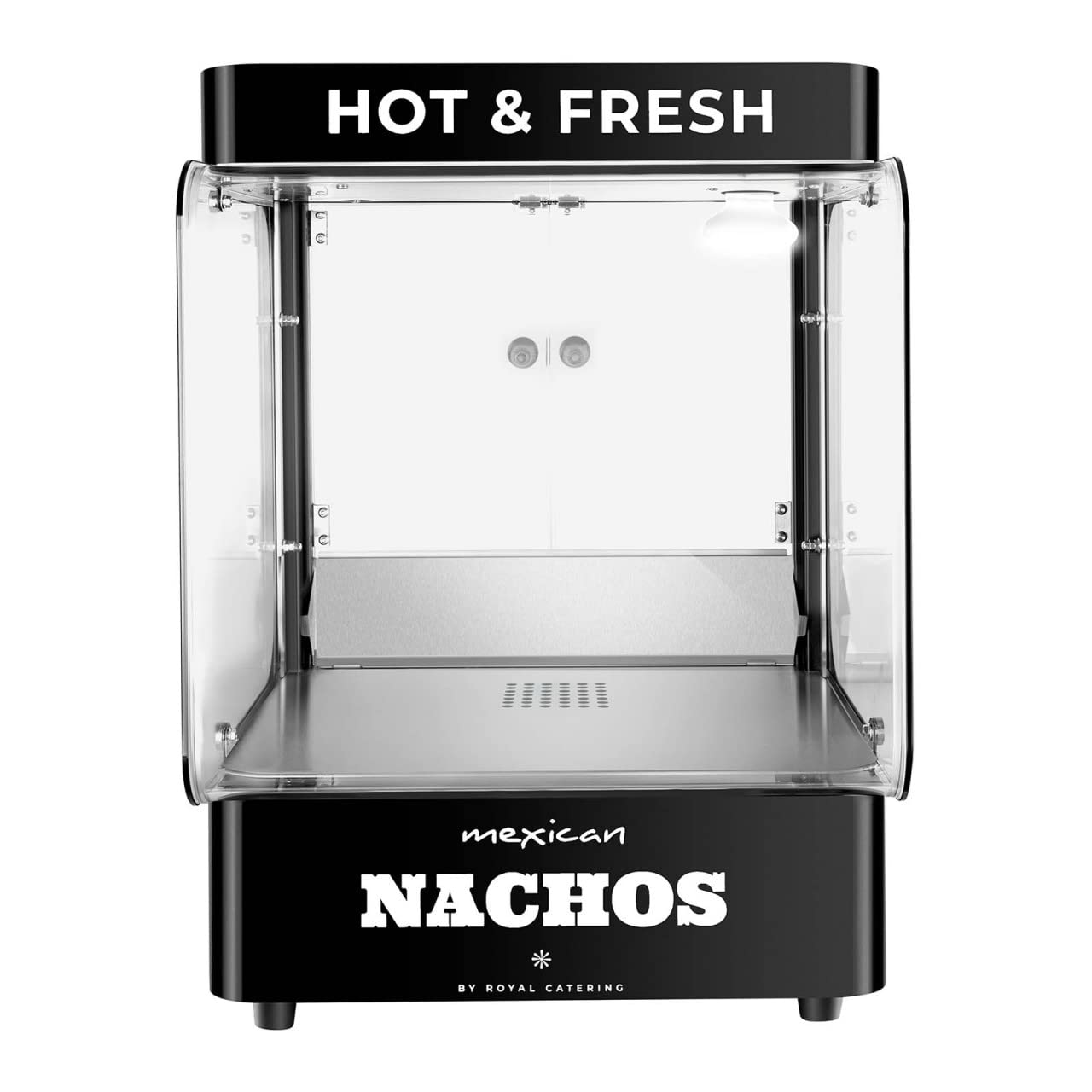 Royal Catering RCNW-ND01 Nacho-Wärmer 99 50-60 °C schwarz Nacho-Station Tortilla-Chip-Wärmer
