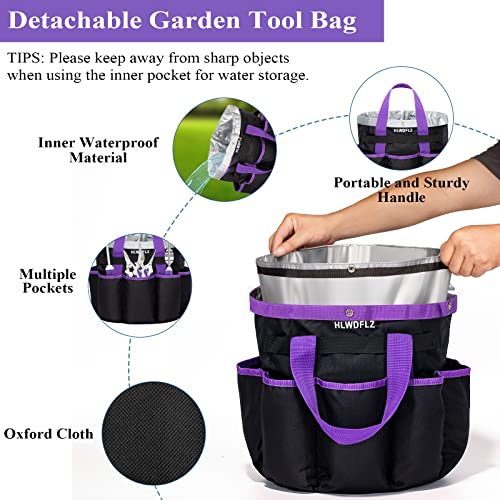 Purple-Garden-Tool-Set-Gardening-Items-for-Women-11PCS-Heavy-Duty-Garden-Tools-with-Detachable-Storage-Bag-Weeder-Dual-Purpose-Hoe