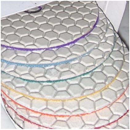 concrete dry diamond polishing pads for concrete polishing - 4 inch 5 Pcs Set by STADEA