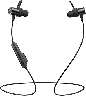 SoundPEATS Q40HD Bluetooth 6.0 Sports Neckband Headphones, Hi-Res Audio LDAC, 20 Hours Playtime, IP67 Waterproof, App Control, Dual Connection, Dynamic EQ, Find Headphones