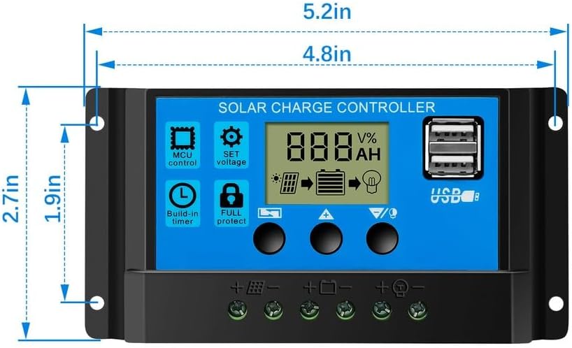 LCD kijelző és vezérlőgombok