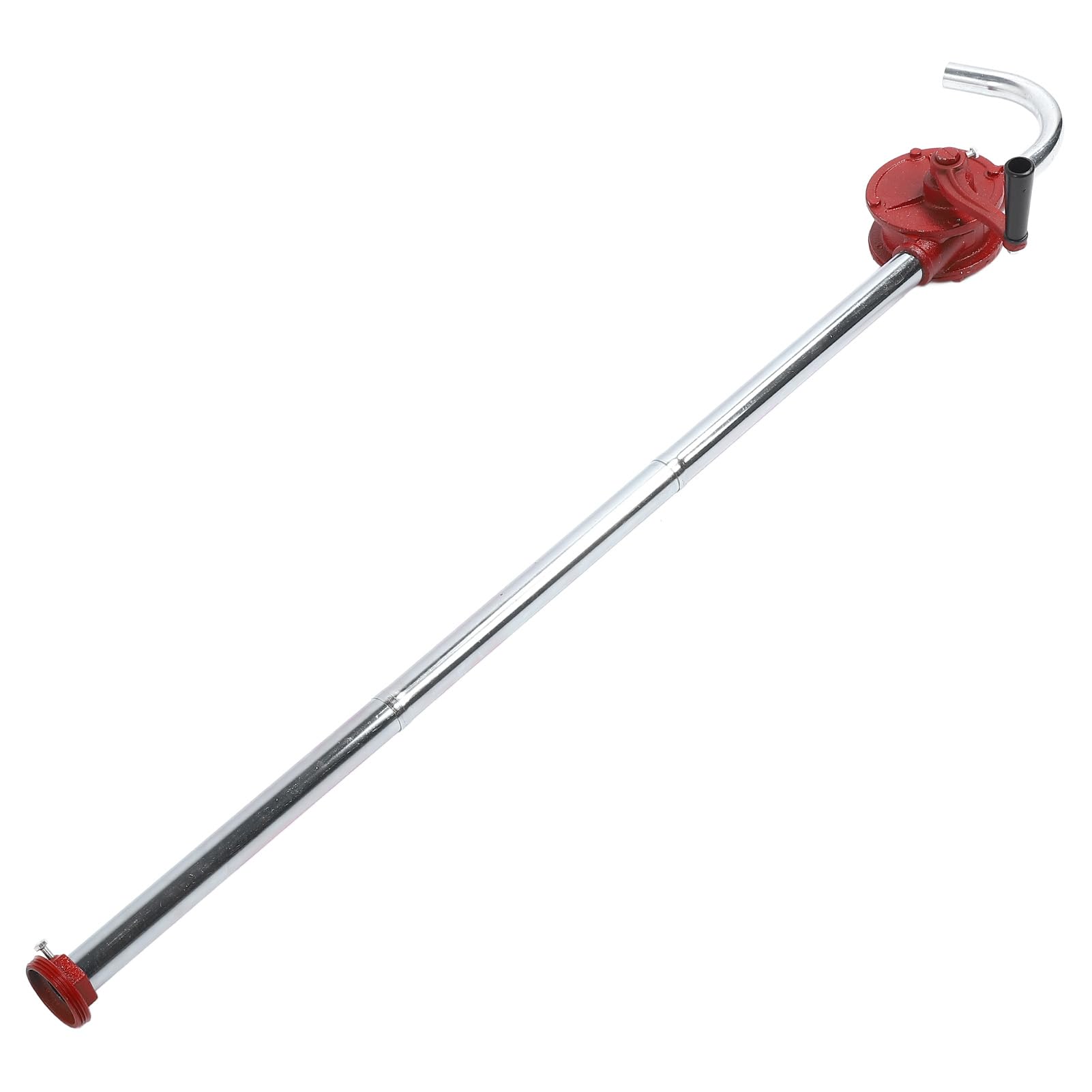 Aramox Ręczna Pompa Transferowa Żeliwna Obrotowa Ręczna Korba Pompa 50 Lmin 32 Mm Bębnowa z Zestawem Rurek 136 Cm do Przesyłu Oleju Napędowego na Budowie Pojazdów łodziowych