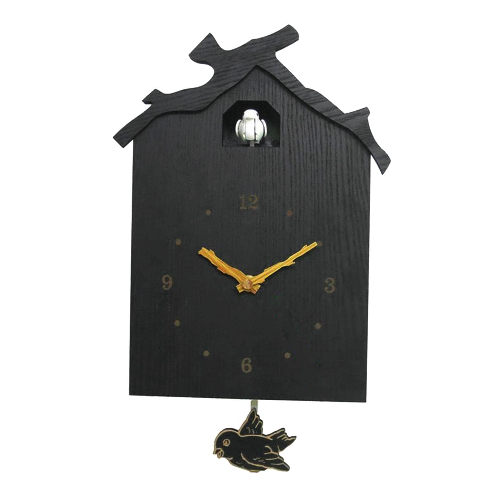 Orologio in Legno a Forma di Uccello con Cuculo, Decorazione per Pareti della Camera da Letto per Bambini, Ragazzi E Ragazze, con Pendolo