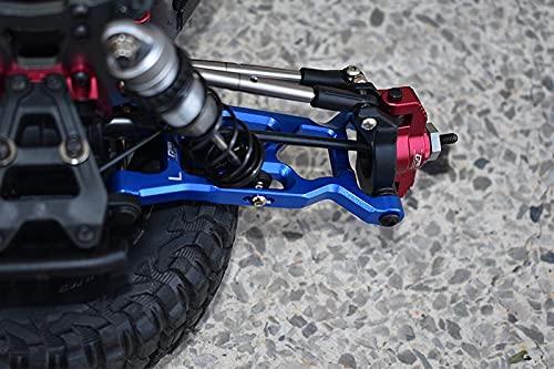 GPM Aluminum Front Chassis Brace For Losi Lasernut Tenacity U4 – 4-Piece Upgrade Set, Red, 1/10 Scale
