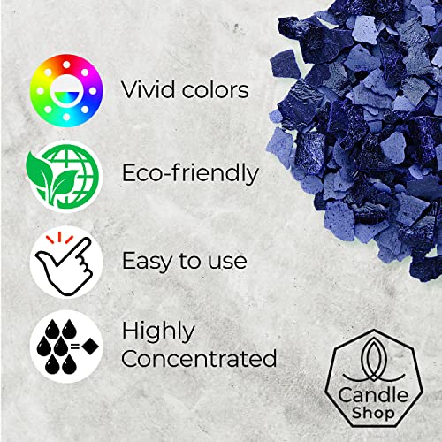 Image of Candle Shop - Blue Color 2 oz - Dye Chips for Making Candles - Candle Wax Dye - A Great Choice of Colors