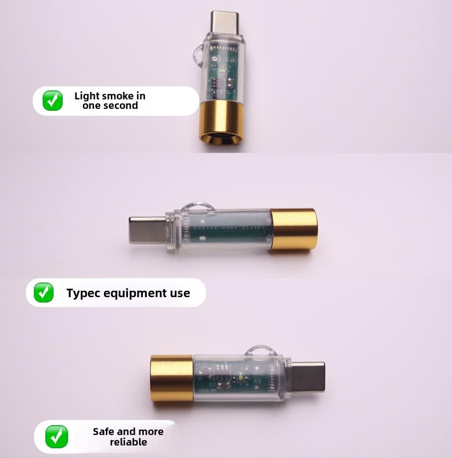 Encendedor eléctrico recargable USB-C tipo C 1.5 pulgadas miniatura 4