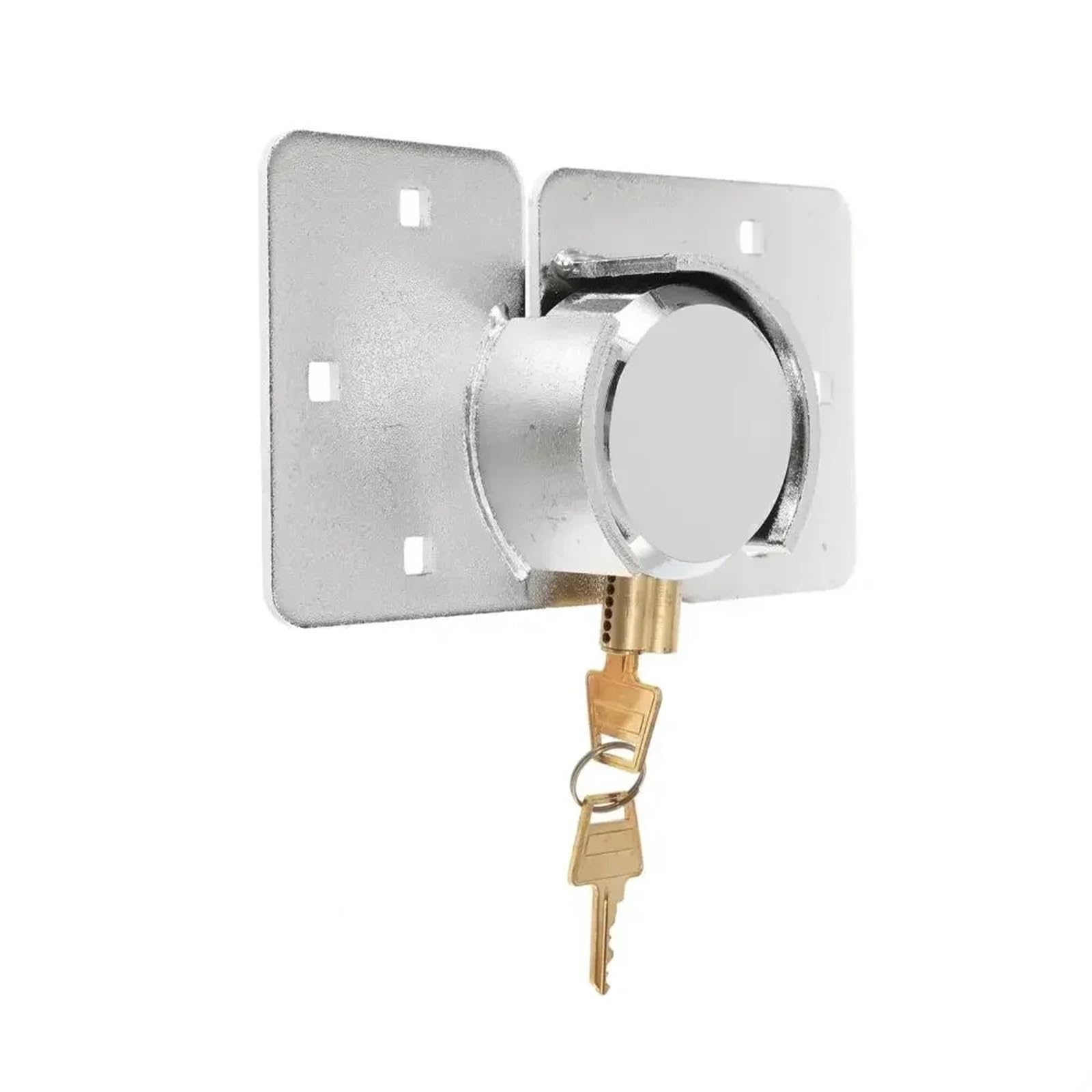 Set di lucchetti con lucchetto con fibbia in acciaio con chiavi, colore nero