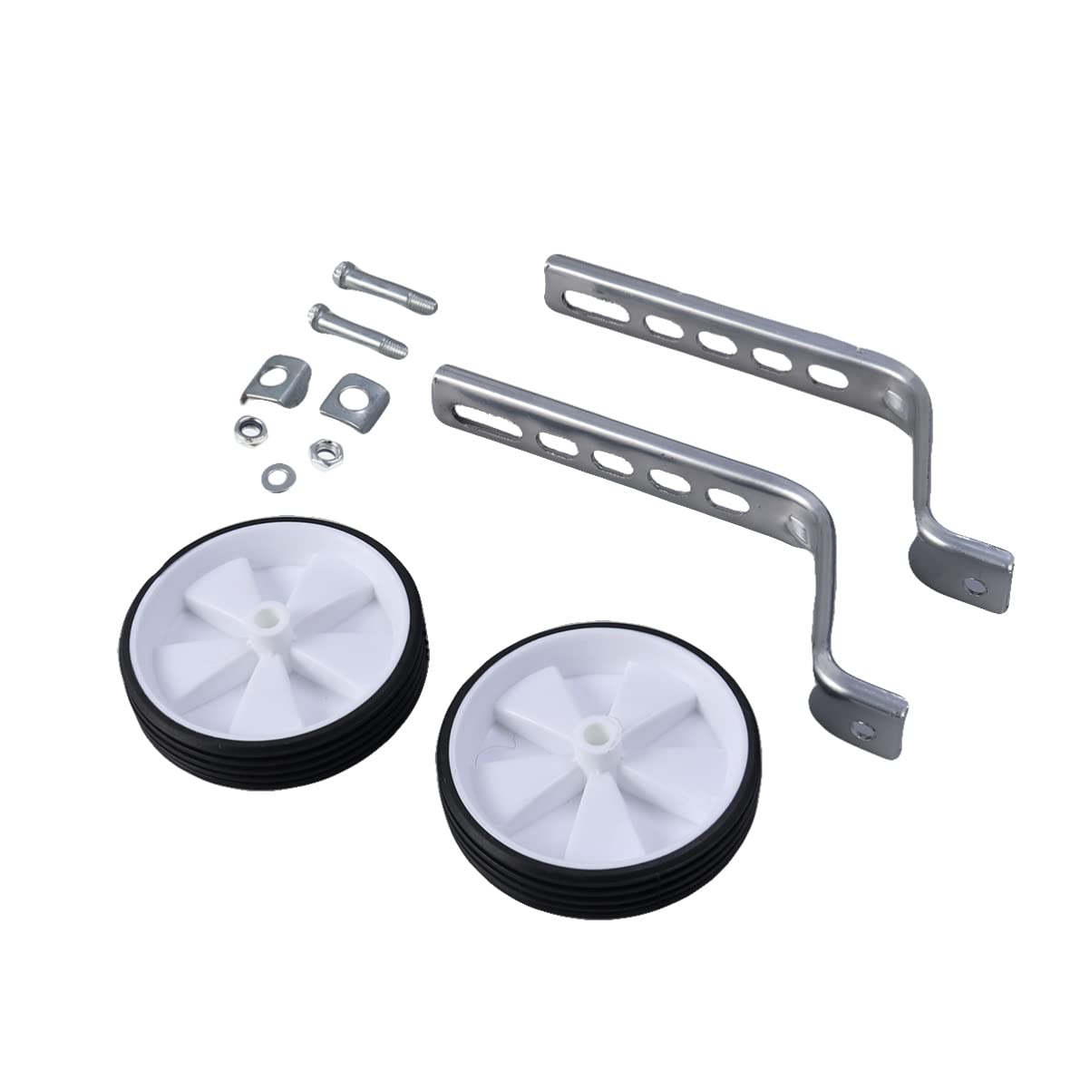 NOLITOY Kids Bike Training Wheels Kids Bicycles Kids+bicycles Bike Stabilisers Kids Training Wheel Mute Accessories White Child Bicycle