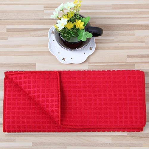 Vroxy Microfiber Dish Utensils Cutlery Fruits Vegetables Drying Mat Kitchen Countertop Protector, Reversible use (Multi Color) (2) 2