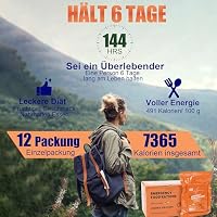 Notfall-Nahrungsriegel – Fruchtiger Geschmack, Komprimierter Keks, MRE-Mahlzeiten Militär 2025, Notration, Kalorienreiche Überlebensnahrung für Camping und Wandern, 12 Stück, Lange Haltbarkeit – Ansicht 4