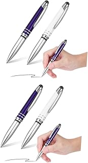 NUOBESTY 4piezas Bolígrafos Táctiles Multifunción Linterna De Lápiz Capacitivo Para Pantallas Táctiles Color Blanco y Azul Para y
