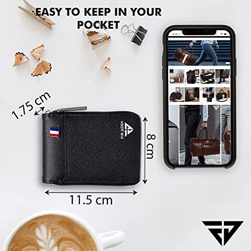 Fur-Jaden-PU-Leather-9-Slot-Vertical-Credit-Debit-Card-Holder-Money-Wallet-Zipper-Coin-Purse-for-Men-Women-Black Fur Jaden PU Leather 9 Slot Vertical Credit Debit Card Holder Money Wallet Zipper Coin Purse for Men Women (Black)