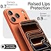 JETech Magnetic Slim Case for iPhone 17 Pro Max 6.9-Inch, Compatible with MagSafe, Ultra-Thin Lightweight Minimalist Phone Cover with Matte Finish and Full Camera Lens Protection (Orange)