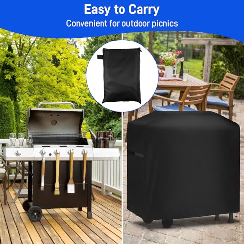 Yimomoyi 46 Inch Barbecue Covers, BBQ Covers Waterproof Heavy Duty Large, Barbeque Cover Waterproof Outdoor 420D Oxford Fabric, Windproof, Rip-Proof & Uv Protection, 117x66x117cm (117x66x117cm) by Yimomoyi - Image 6