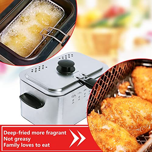 Friteuse compacte 1,5 L pour éviter les odeurs et simplifier le lavage