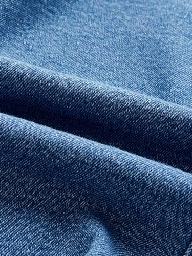 WDIRARA Women's Ruffle Trim One Shoulder Denim Top Asymmetrical Sleeveless Crop Tank Top3