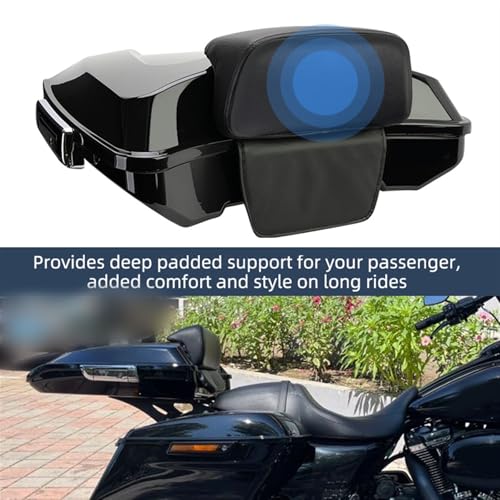 Support de dossier coffre pour moto Harley Touring Street Glide - 4